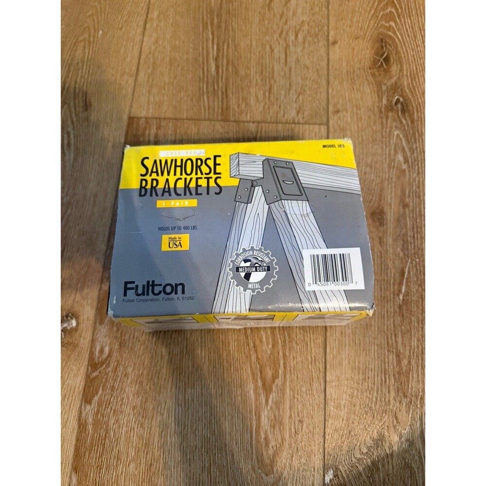 Fulton 300SHB Medium-Duty Steel Sawhorse Brackets 2 H x 4 W in.